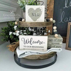 Grayne & Co. Tiered Tray Kits Wedding Themed Tiered Tray Kit