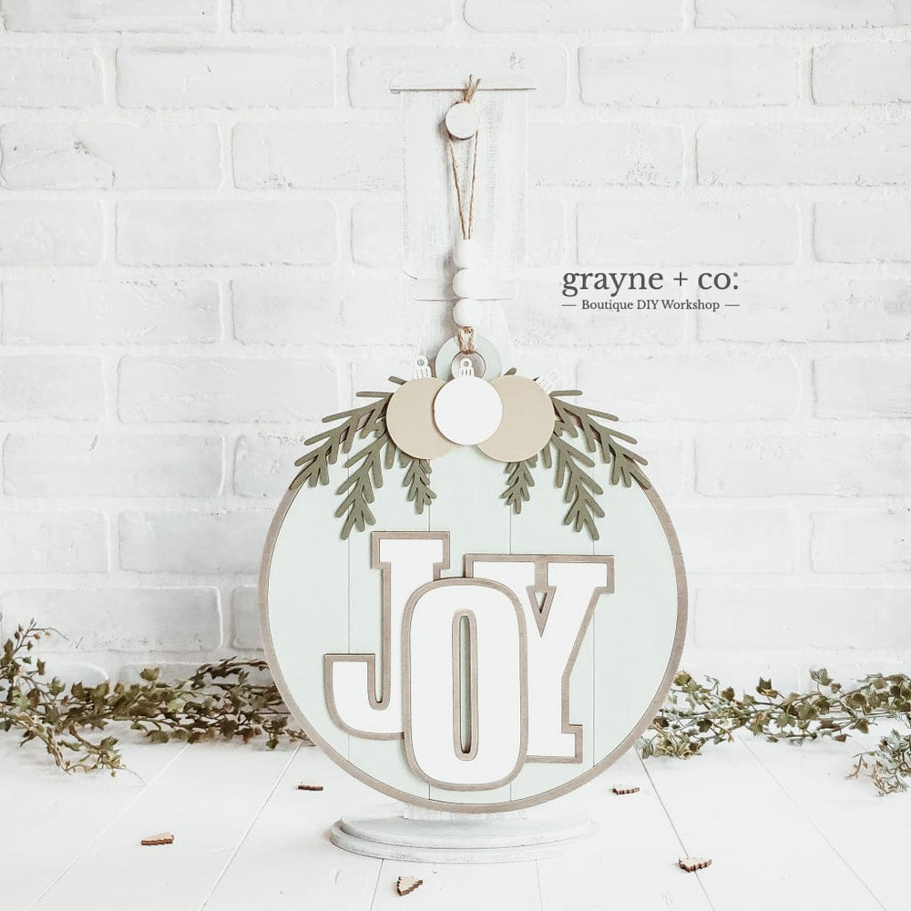 
                
                    Load image into Gallery viewer, grayne + co. Vintage Ornament Sign DIY Kit
                
            