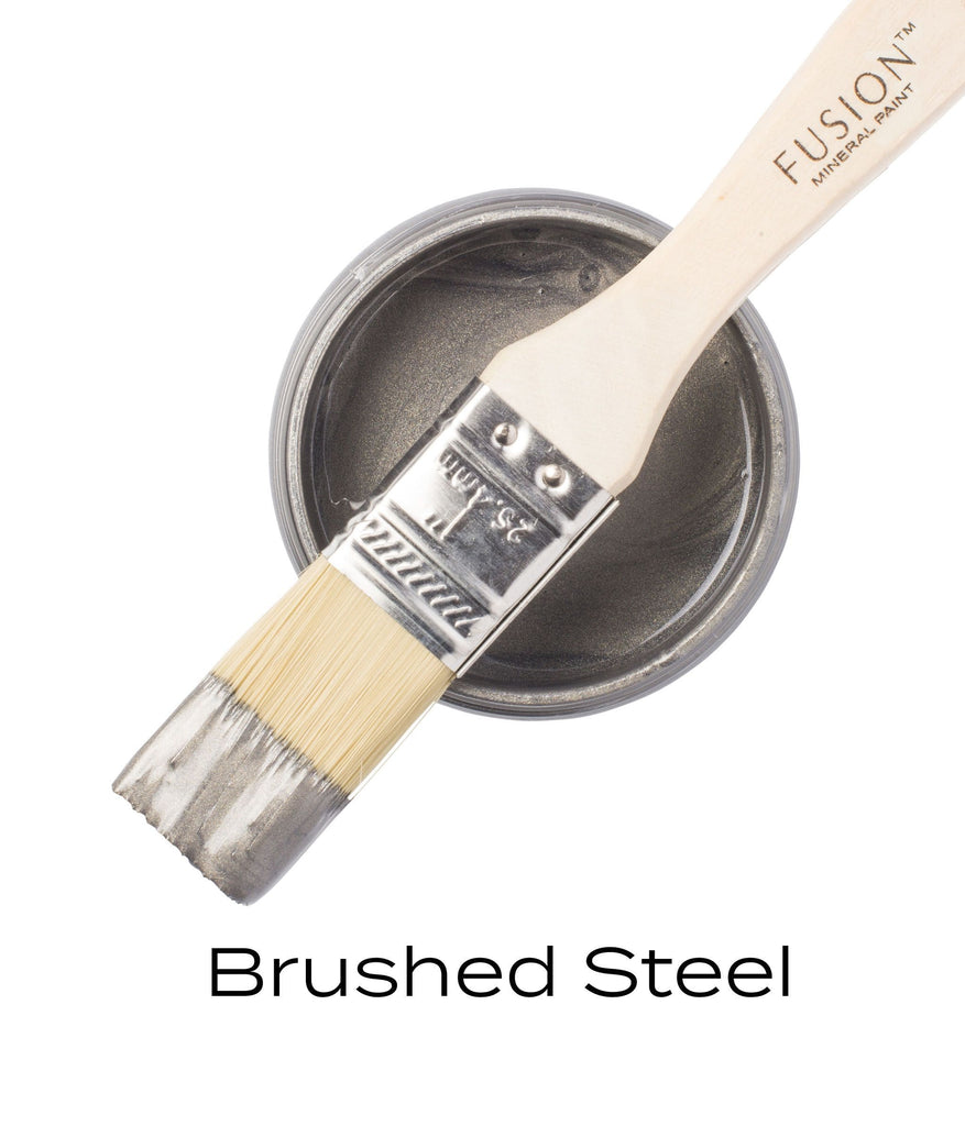 Homestead House Fusion Mineral Paint Metallics Brushed Steel